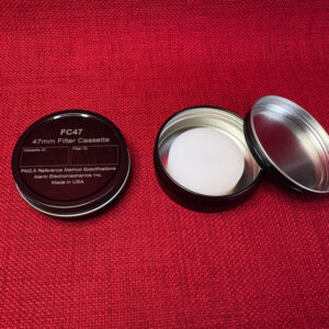 Black 47mm Filter Cassette Transport Can