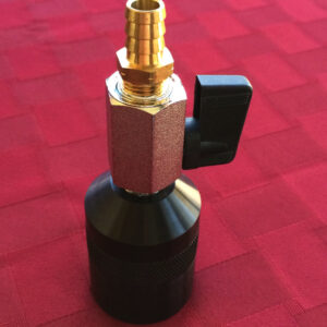 Air Sampler Leak Test Valve & Flow Meter Adapter, 1.25 Inch Socket